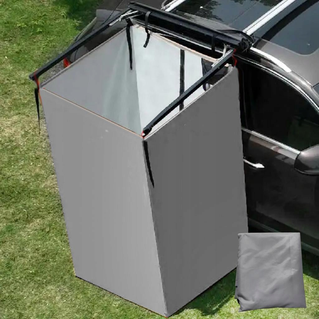 Vehicle Side Shower Tent Portable Hiking Outdoor Shower Room Dressing Gray