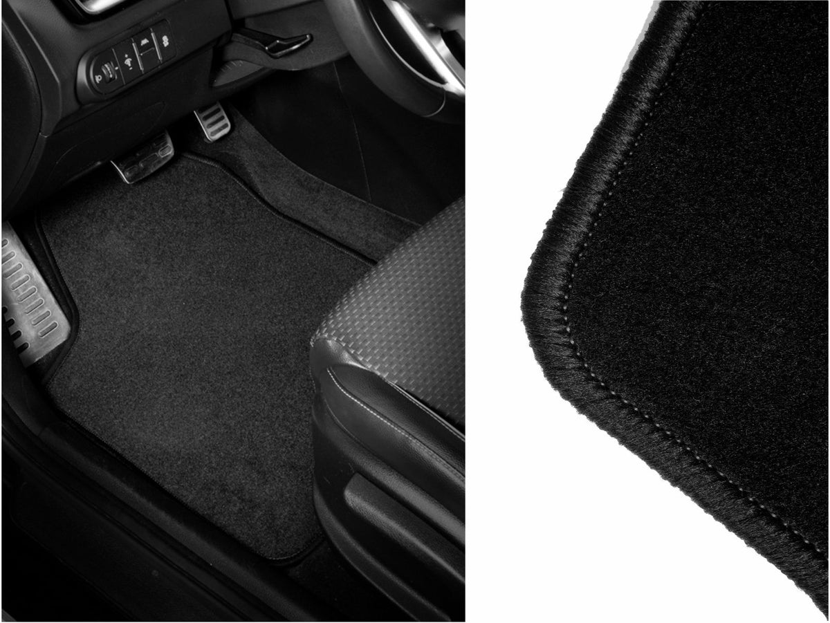 Velour Car Rugs Universal Black Commission Set Size M Multi-item bundle yes