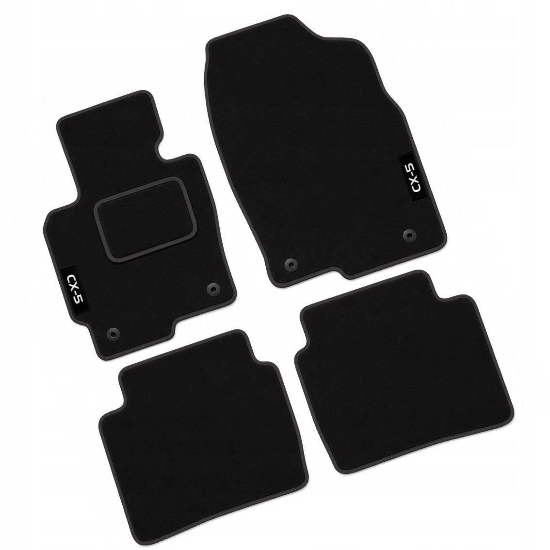 Velour Rugs Mazda CX-5 I 2012 - 2017 Mats for Car EMBROIDERY B