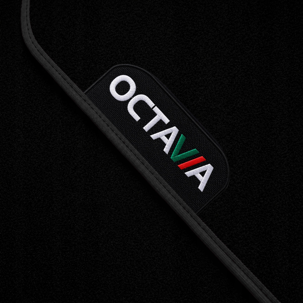 Velour Rugs SKODA OCTAVIA Thick Velour Mats for Car EMBROIDERY OCTAVIA RS NB Manufacturer's catalog number Skoda OCTAVIA HAFT RS vrs