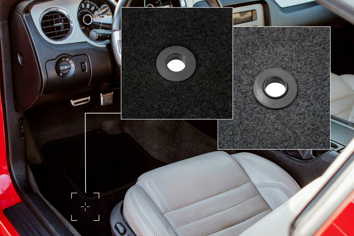 Velour Rugs for Dodge Challenger III 2008- set LUX black 4 pcs. Manufacturer Wielganizator