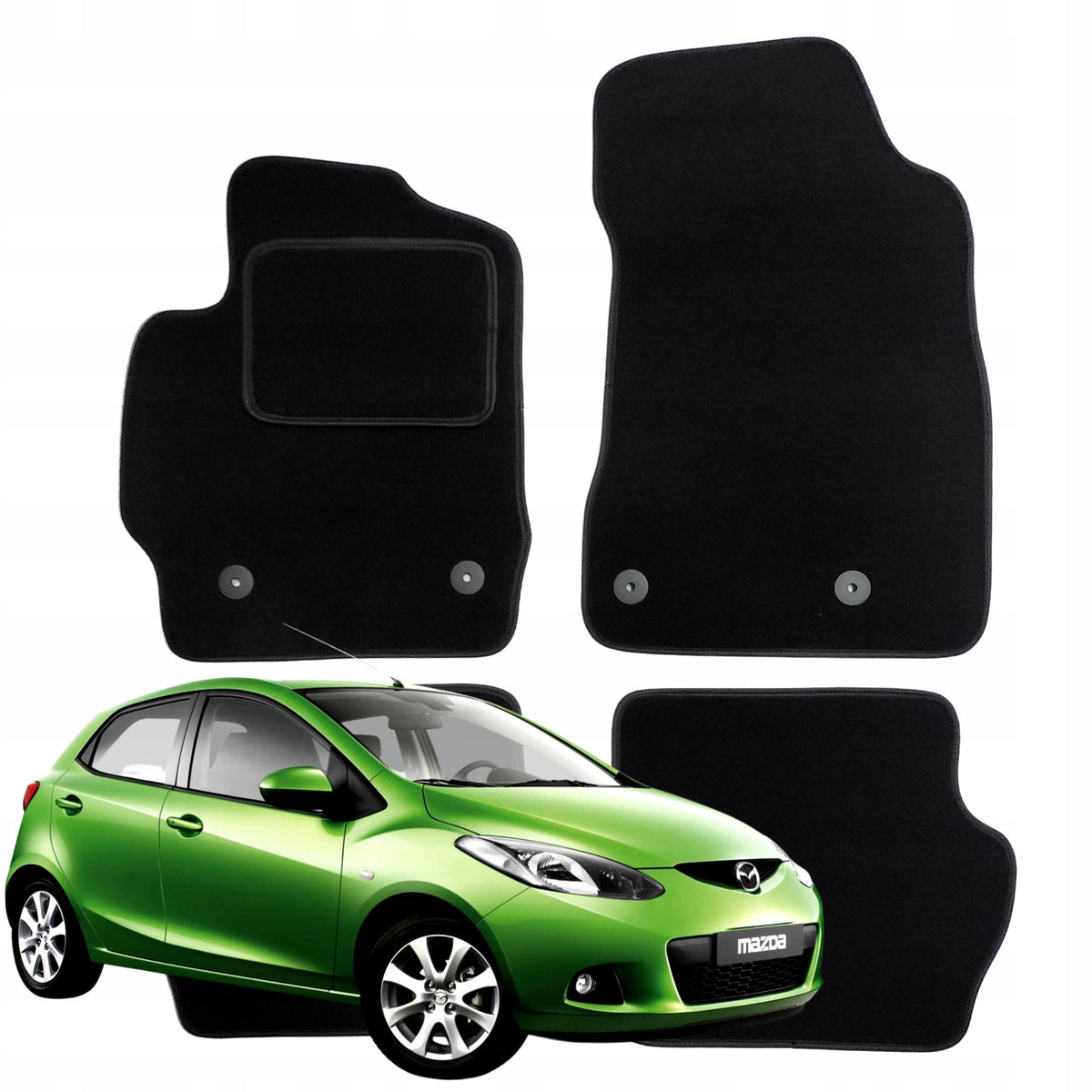 Velour Rugs for Mazda 2 II 2007-2014 Wiper Blades for Car B