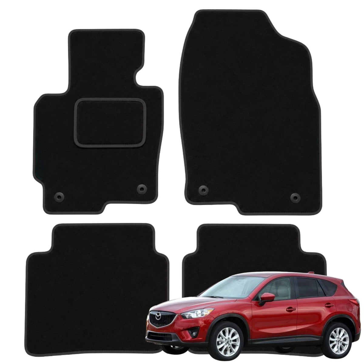 Velour Rugs for Mazda CX-5 2012-2017r. wipers for car B