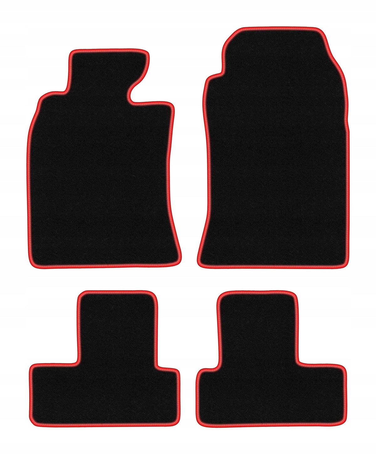 Velour Rugs for Mini Cooper One R50 2001-2007 set CARLUX-RED