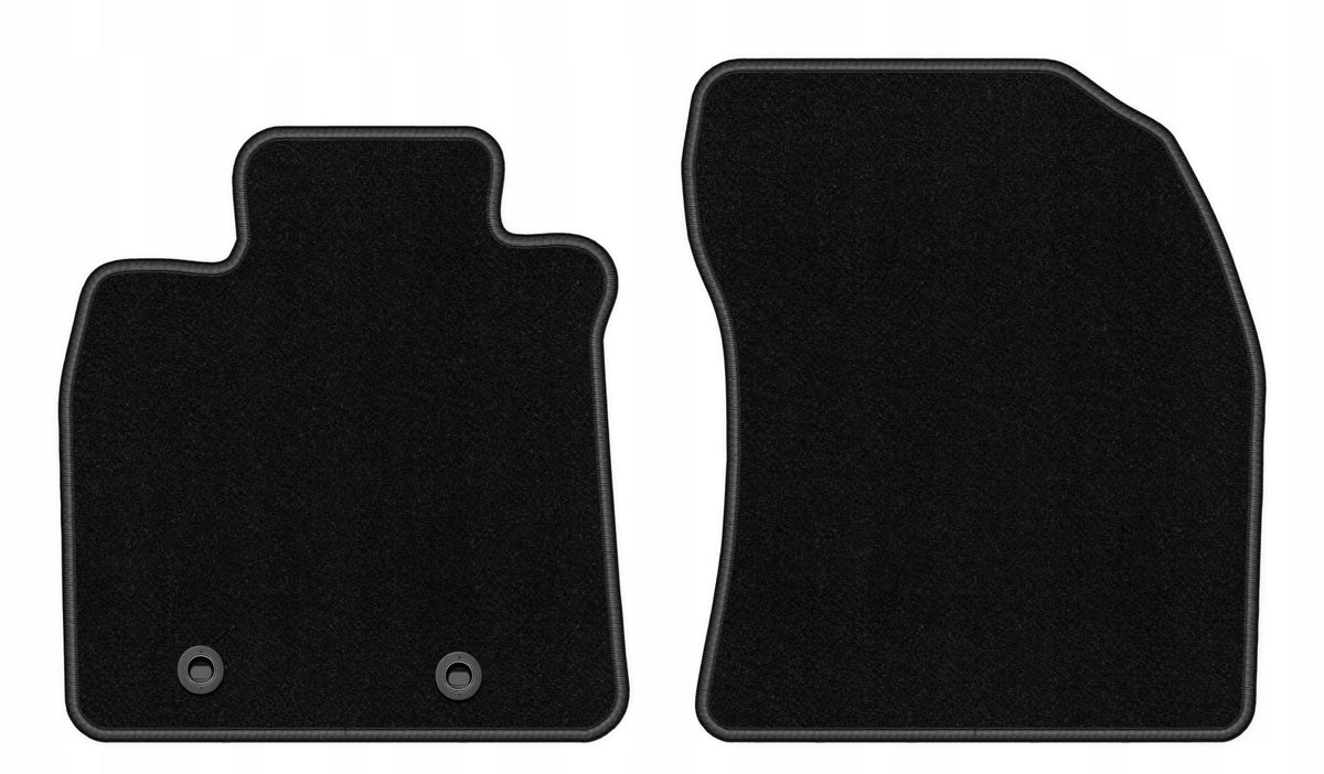 Velour Rugs for Toyota Avensis III T27 2009-2018 Front BASIC Black