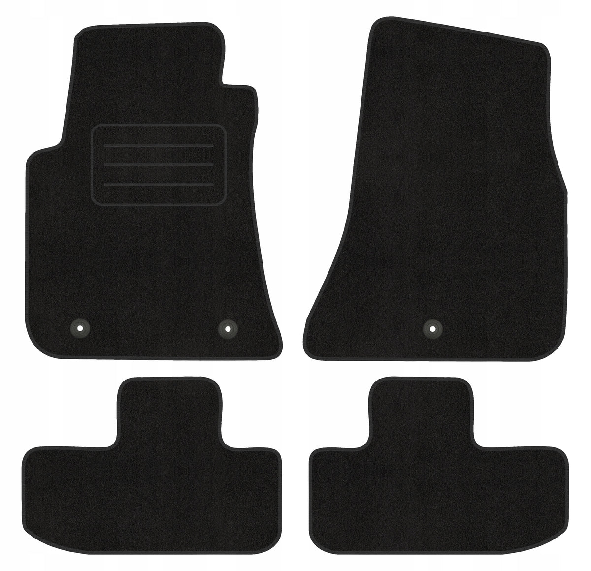 Velour rugs POLYAMIDE BLACK for DODGE CHALLENGER III 2008 - 2023 Packaging status original