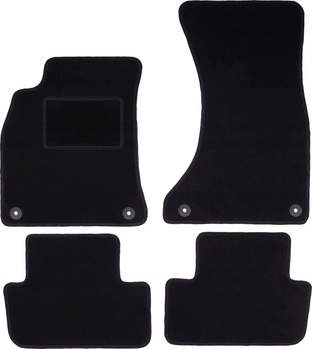Velour rugs for: Audi A4 B8 sedan, station wagon, avant, allroad (
