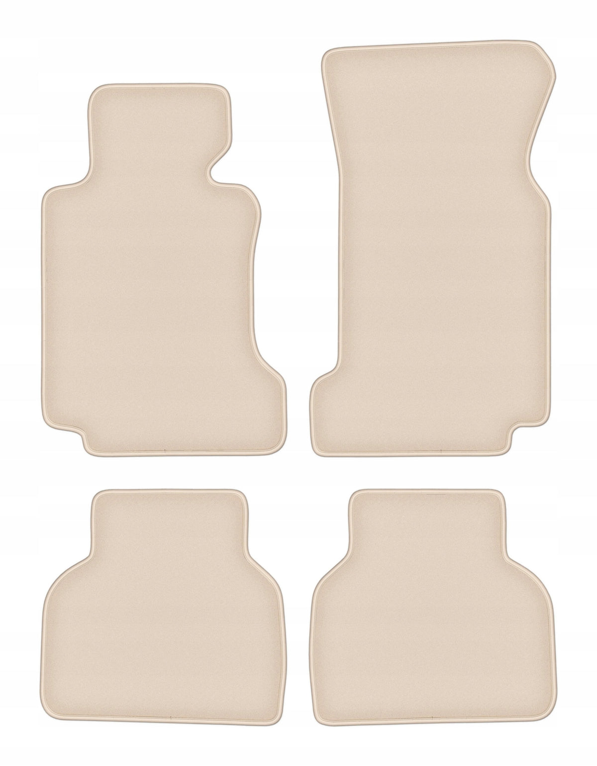 Velour rugs for BMW 7 E38 1994-2001 set FORTUNA beige 4 pcs.