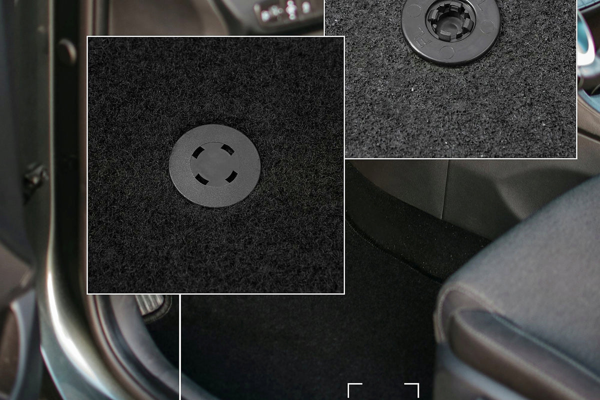 Velour rugs for Fiat 500 2007-2013 set BASIC black 4 pcs. Manufacturer Wielganizator