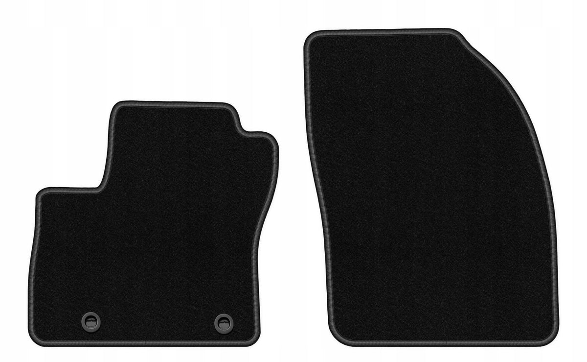 Velour rugs for Ford C-MAX MK1 2003-2010 front BASIC black 2 pcs.