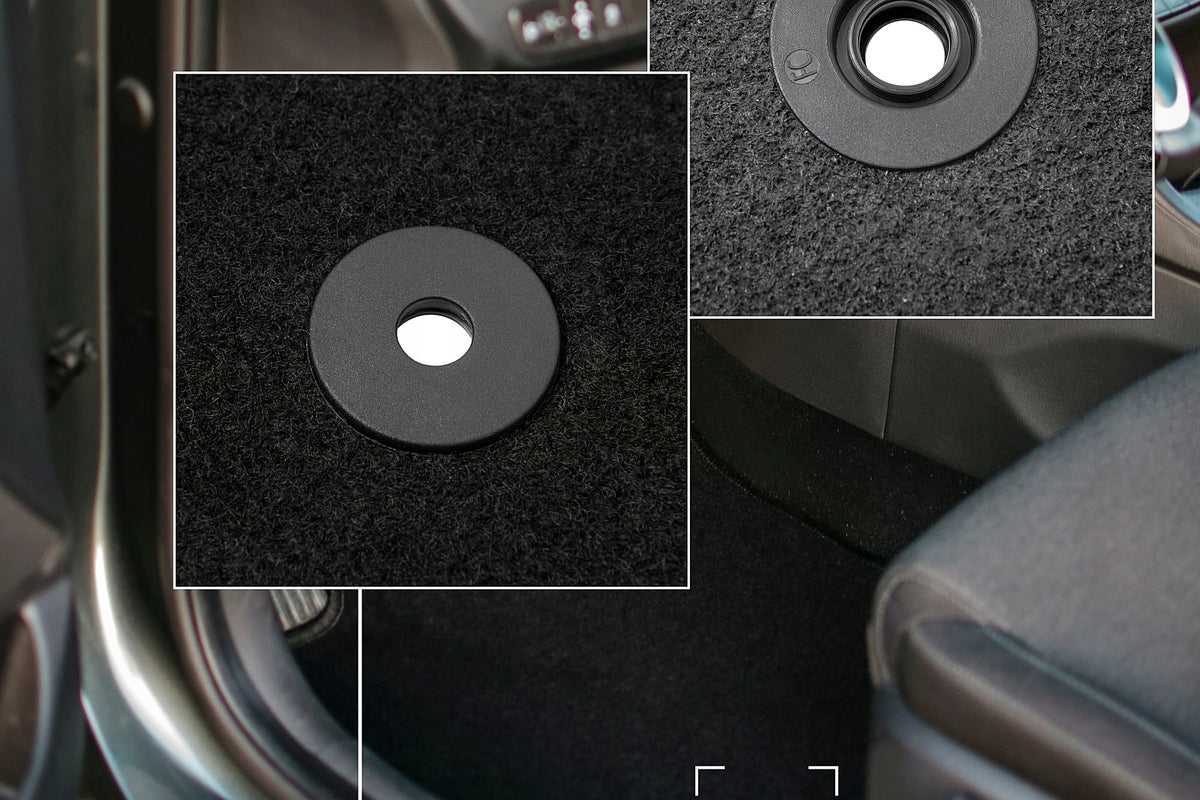 Velour rugs for Ford Fiesta MK7 2011-2017 set BASIC black 4 pcs. Manufacturer Wielganizator