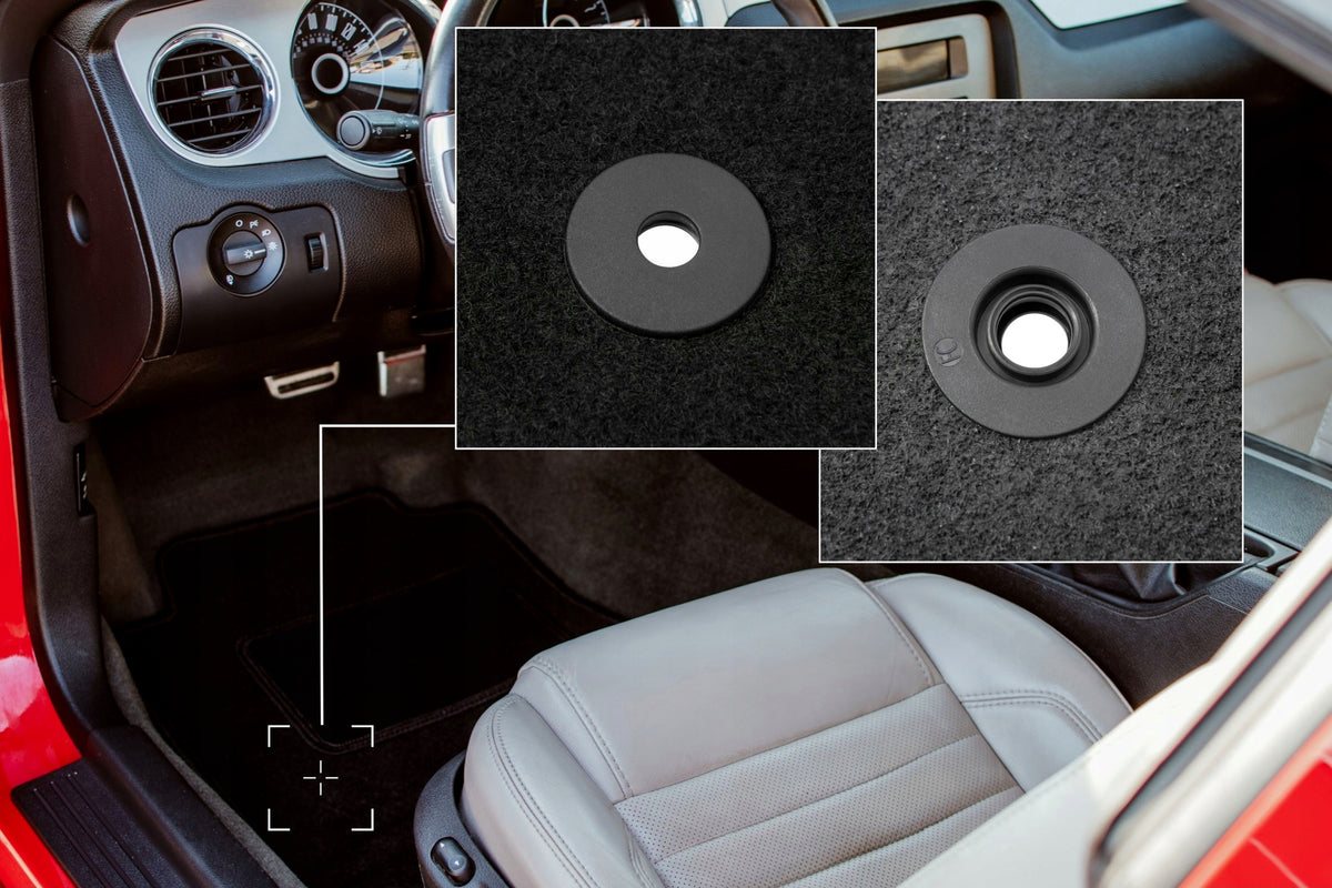 Velour rugs for Ford Fiesta MK8 2017- set LUX black 4 pcs. Manufacturer Wielganizator