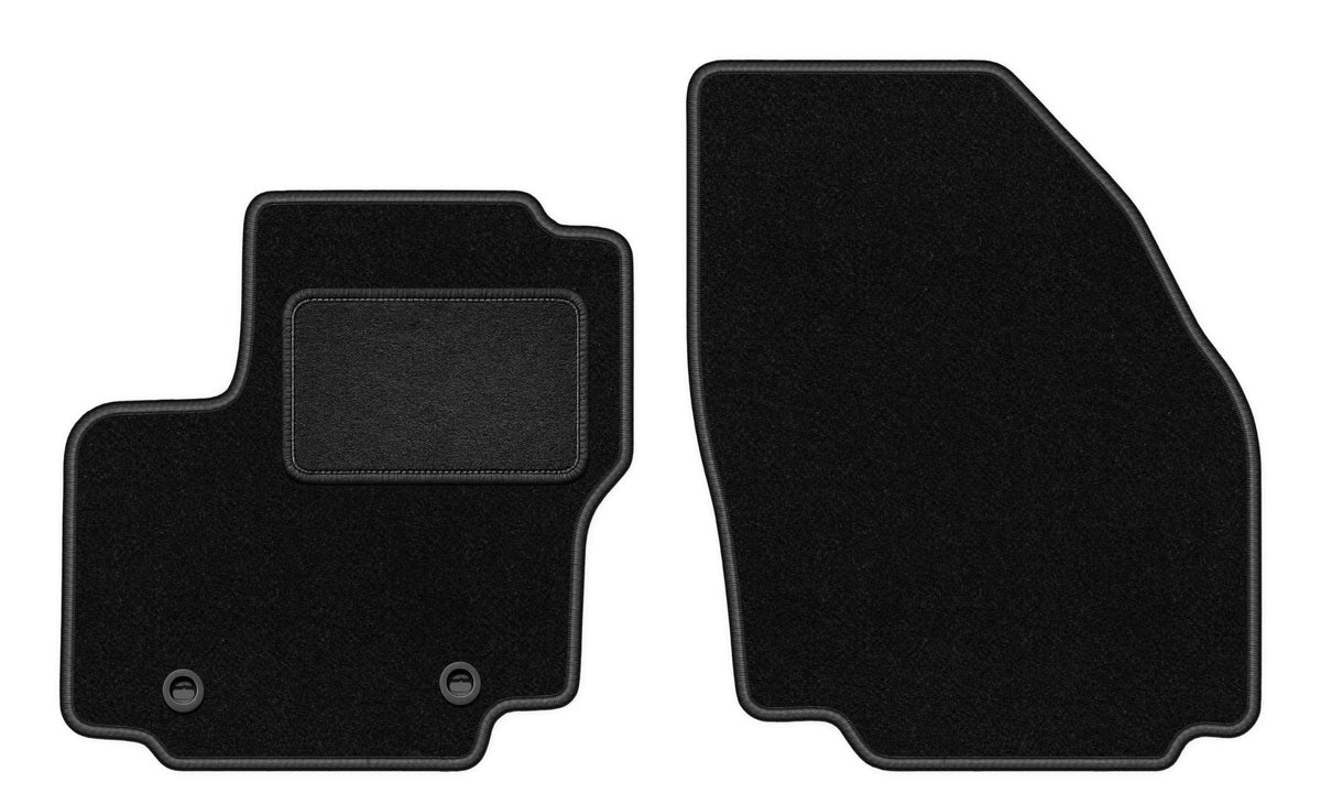Velour rugs for Ford Galaxy MK2 2006-2012 front LUX black 2 pcs.
