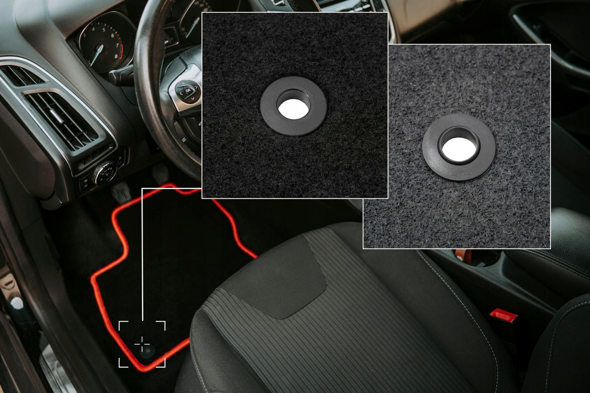 Velour rugs for Honda Civic VII 2001-2005 set CARLUX-RED 3 pcs. Manufacturer Wielganizator