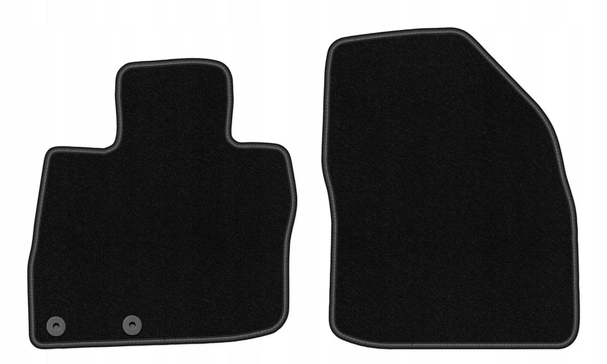 Velour rugs for Honda Civic VIII 2006-2012 front BASIC black 2 pcs.