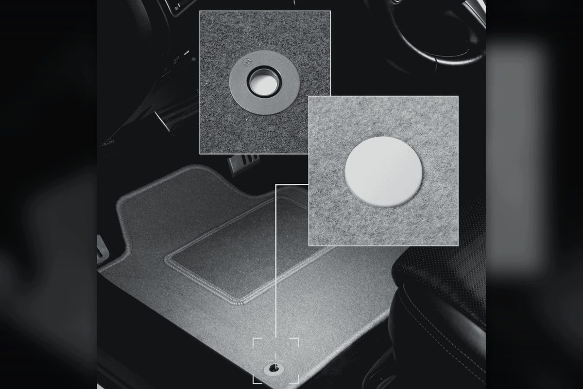 Velour rugs for Mercedes CLK W209 1997-2009 set OSLO ash 4 pcs. Manufacturer Wielganizator