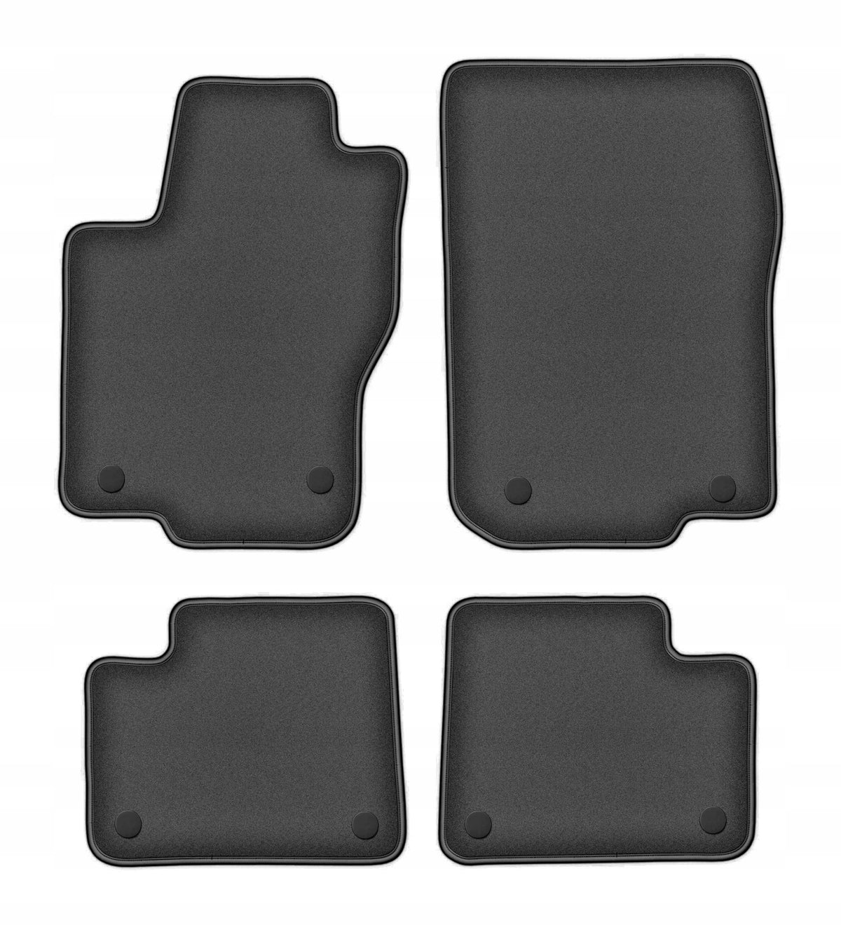 Velour rugs for Mercedes GL X166 2012-2015 set DURBAN graphite