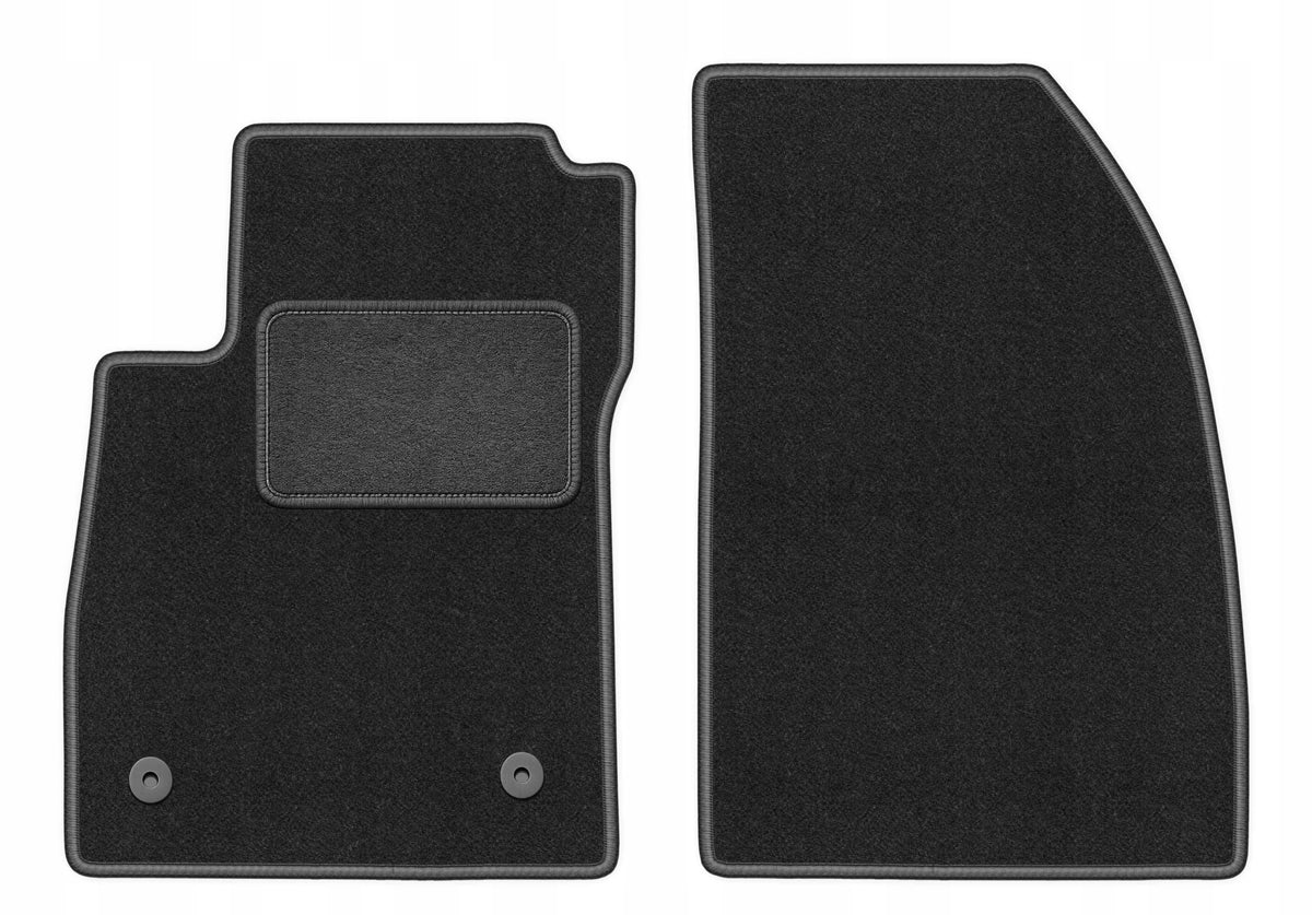 Velour rugs for Opel Mokka 2012-2016 front LUX graphite 2 pcs.