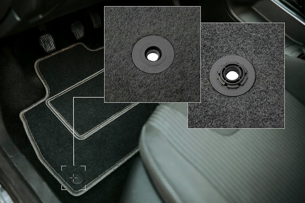 Velour rugs for Peugeot 508 I 2010-2018 set LUX graphite 3 pcs. Manufacturer Wielganizator