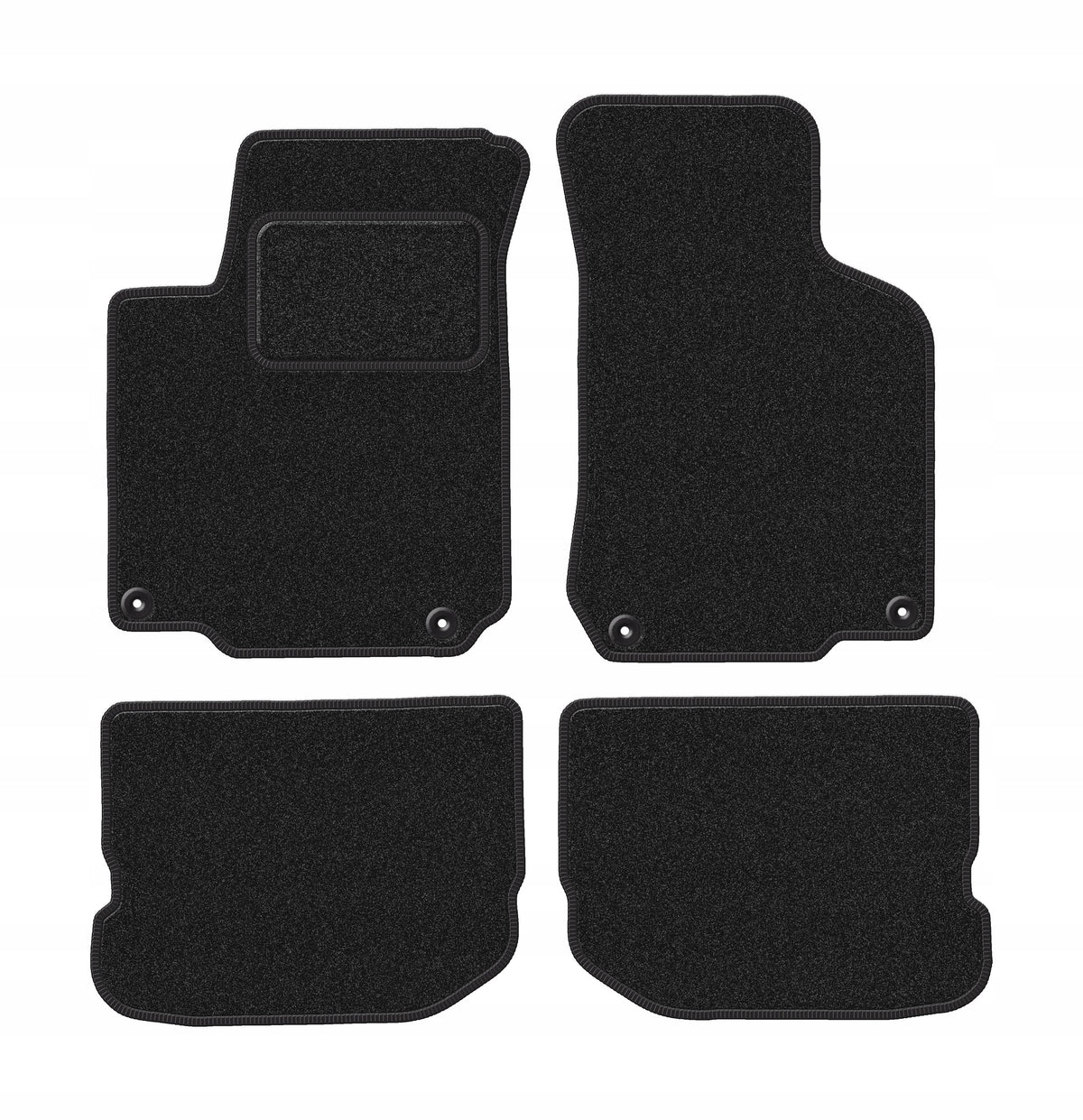 Velour rugs for Skoda Octavia I 1996-2004 set LUX-ANTHRA 4 pcs.