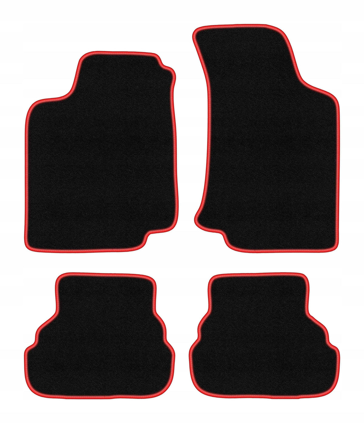 Velour rugs for VW Golf III 1993-2002 set CARLUX-RED 4 pcs.