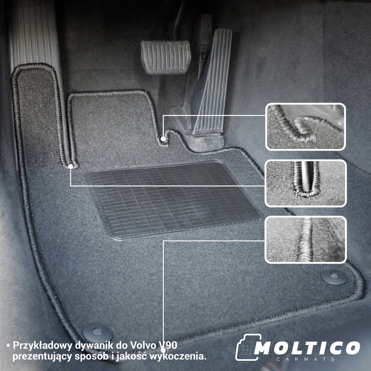 Velour rugs front for FIAT Doblo 2 2009 Manufacturer Moltico