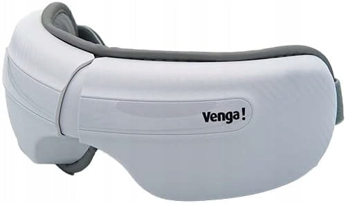 Venga Eye Massager with Heat Air Compression Relaxes Sounds 3 Modes Color white