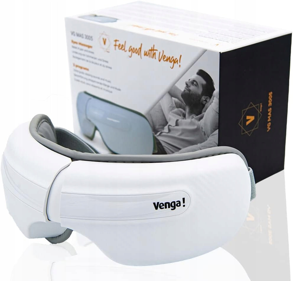 Venga Eye Massager with Heat Air Compression Relaxes Sounds 3 Modes