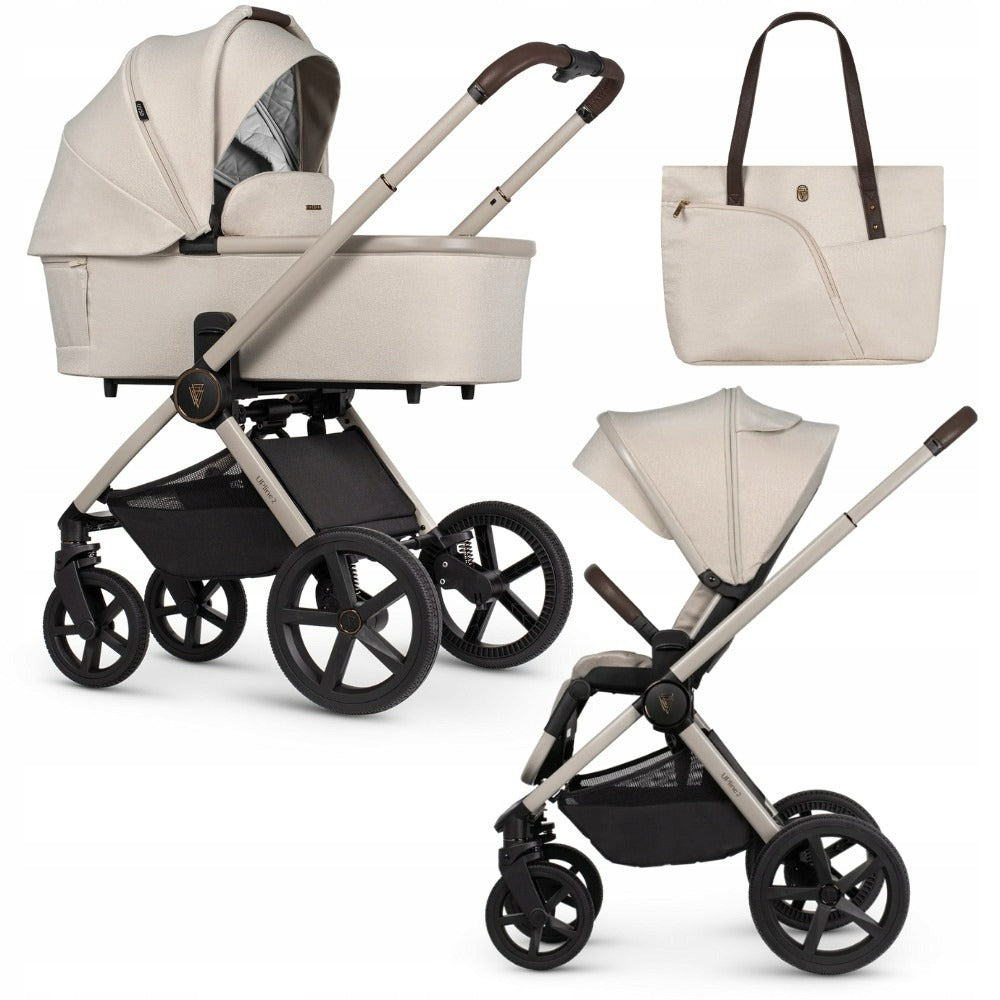 Venicci Upline 2 STONE BEIGE – multifunctional 2-in-1 trolley