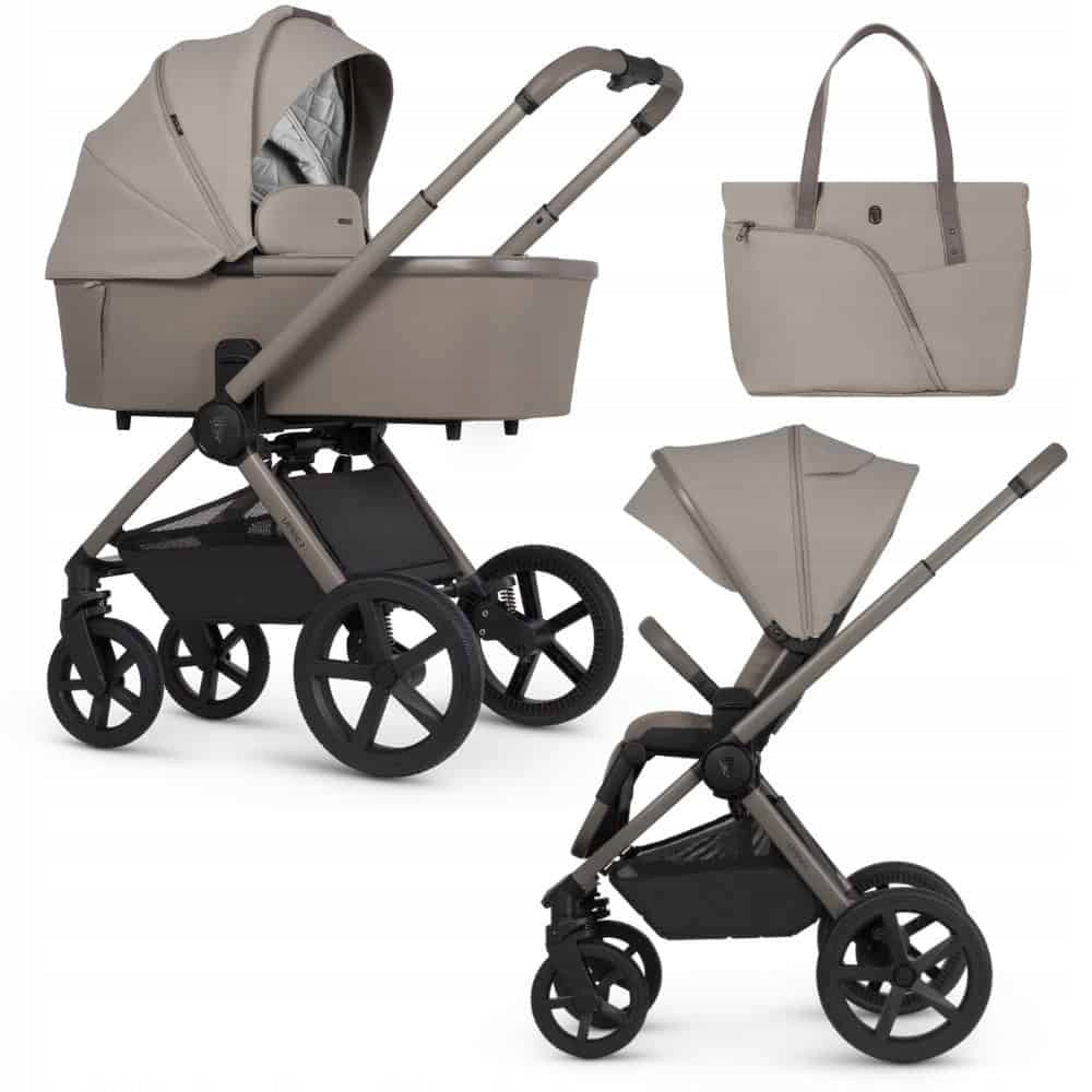 Venicci Upline 2 – multifunctional 2-in-1 trolley | TAUPE