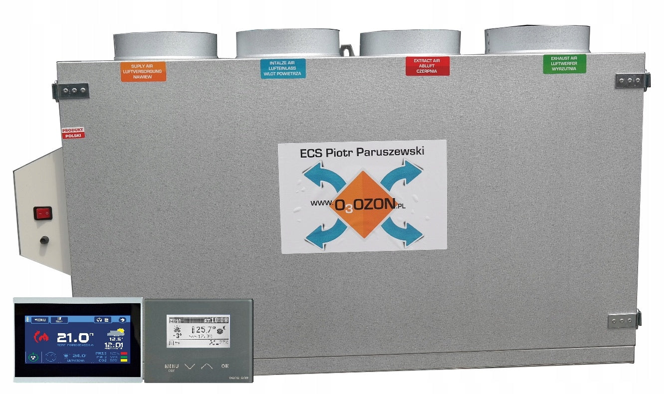 Ventilation unit A-300 upper COLOR, BYPASS, enthalpic exchanger