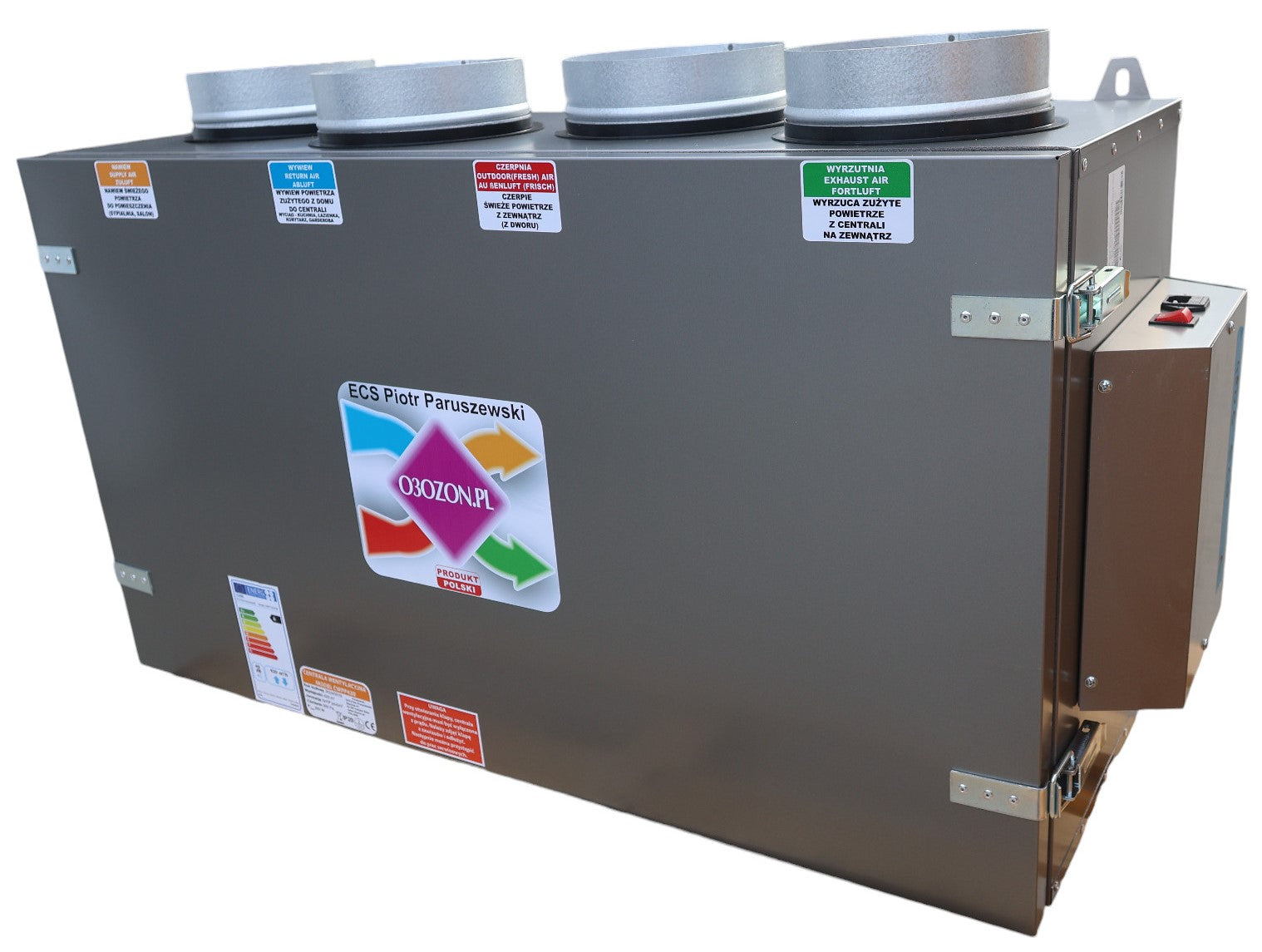 Ventilation unit CWP 360/200 UPPER with Nano XS controller Batteries included no