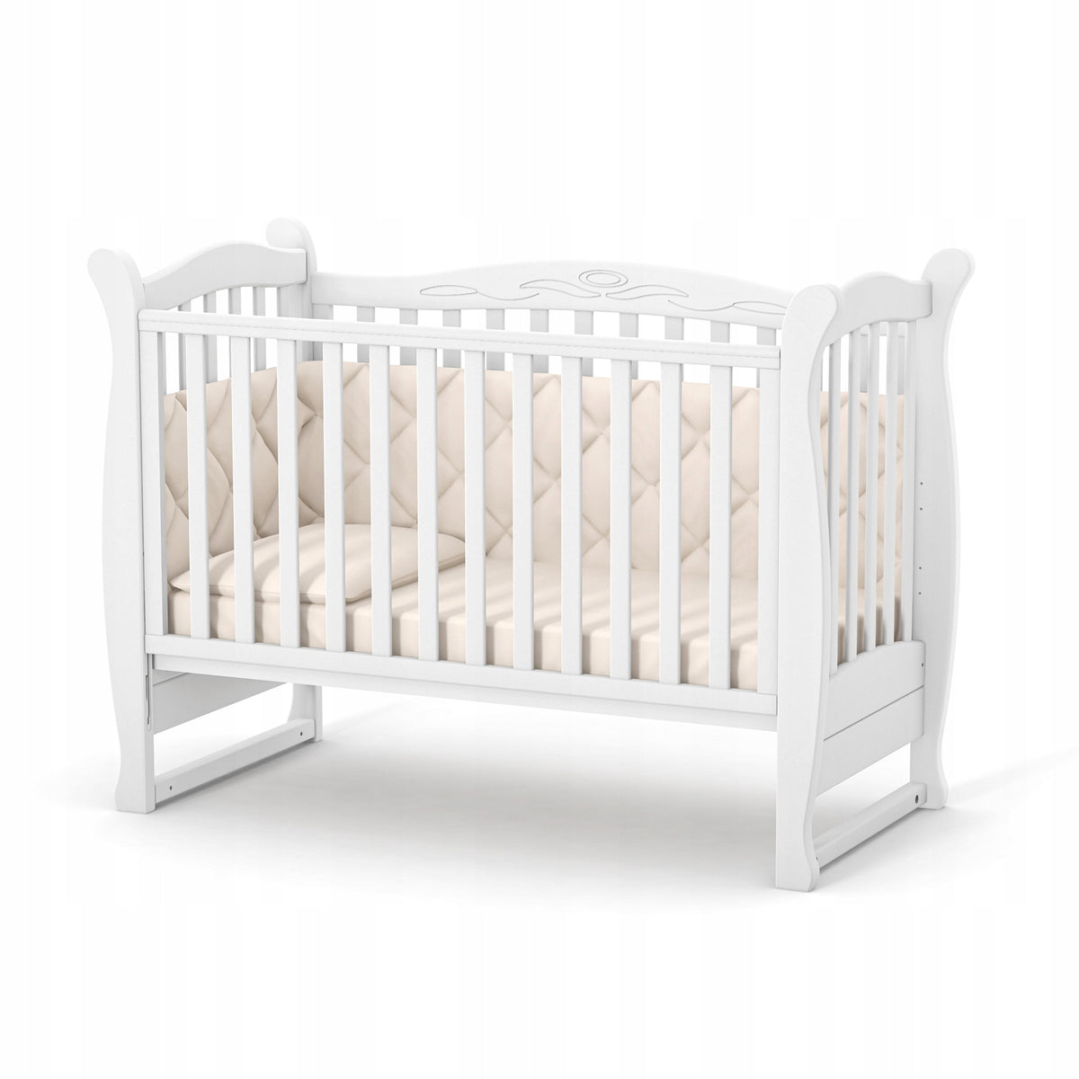Veres LD15 WHITE baby cot (120x60 cm) Brand Veres