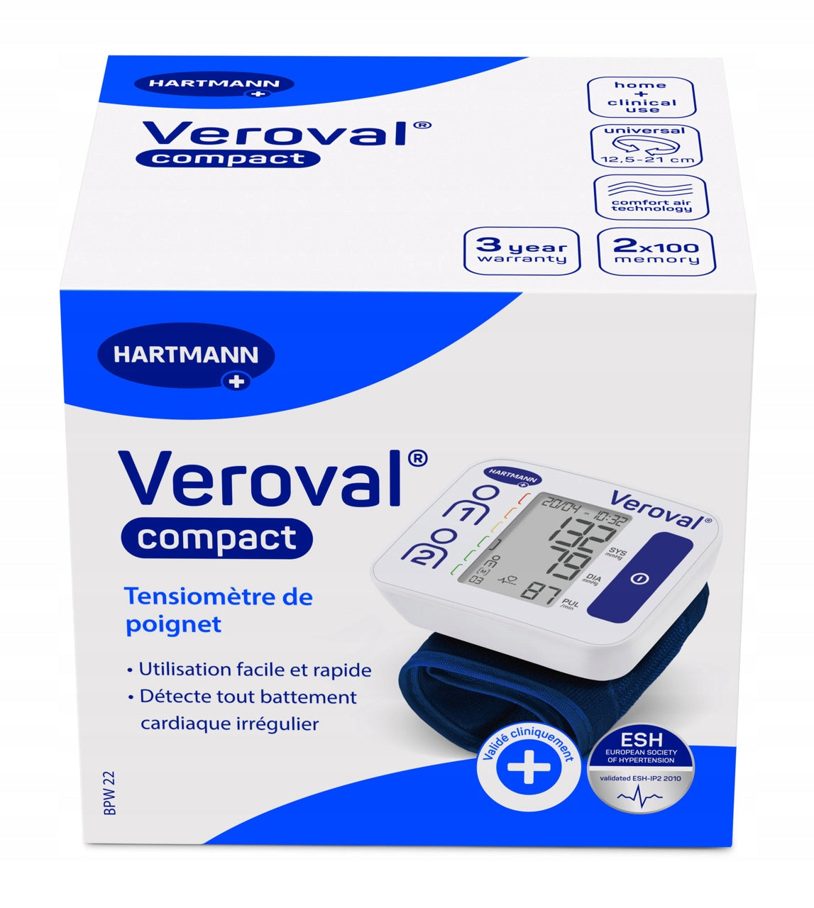 Veroval Compact Wrist Blood Pressure Monitor Medical device no