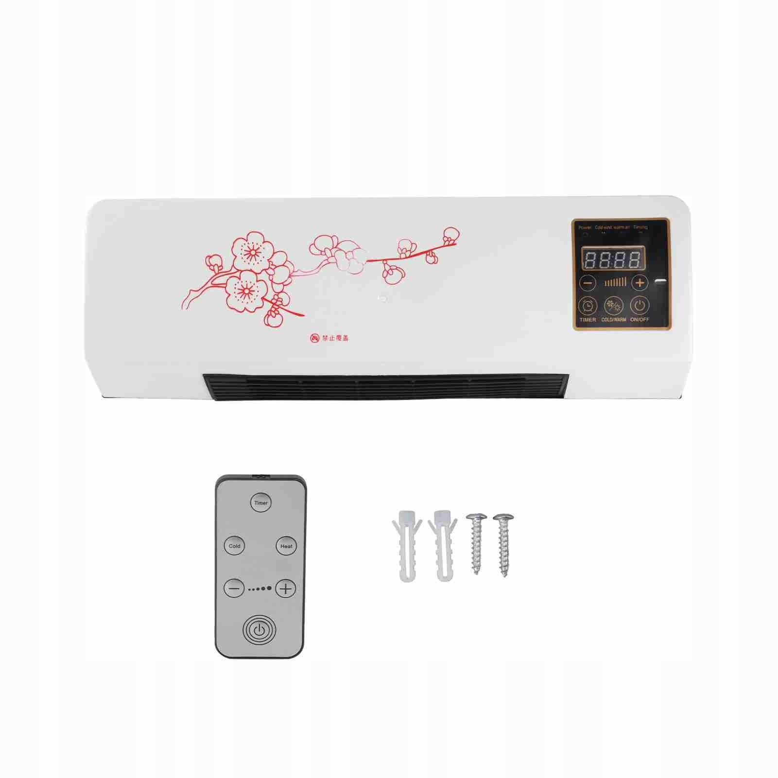Versatile, Portable Low Noise Wall Heater with WX Dominant color multicolor