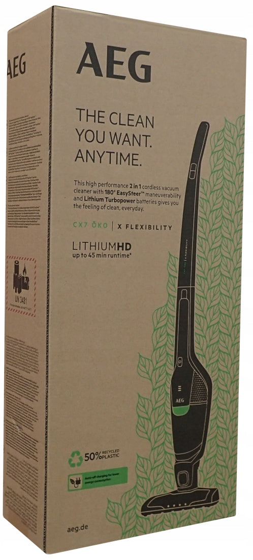Vertical Cordless Handheld Vacuum Cleaner AEG CX7-2-45MÖ 18V 2in1 Brand AEG