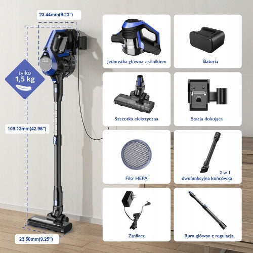 Vertical VACUUM CLEANER Wireless LED Lamp MOC 20000PA turbo brush light Packaging status original