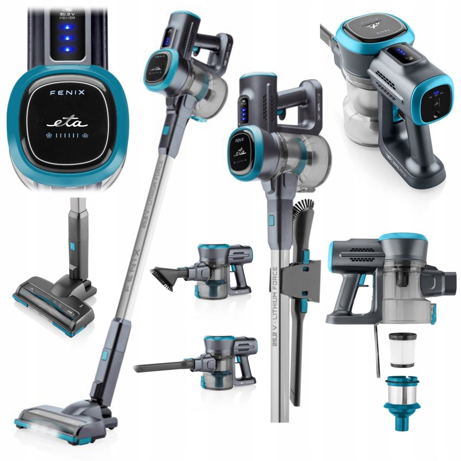 Vertical Vacuum Cleaner Cordless Handheld Bagless HEPA POWERFUL