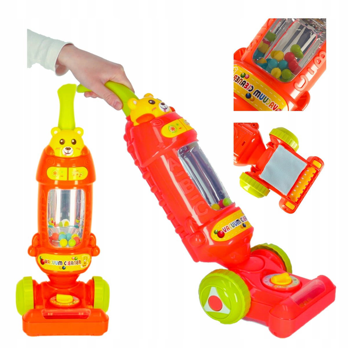 Vertical Vacuum Cleaner For Kids With Sound Wireless Cleaning Kit