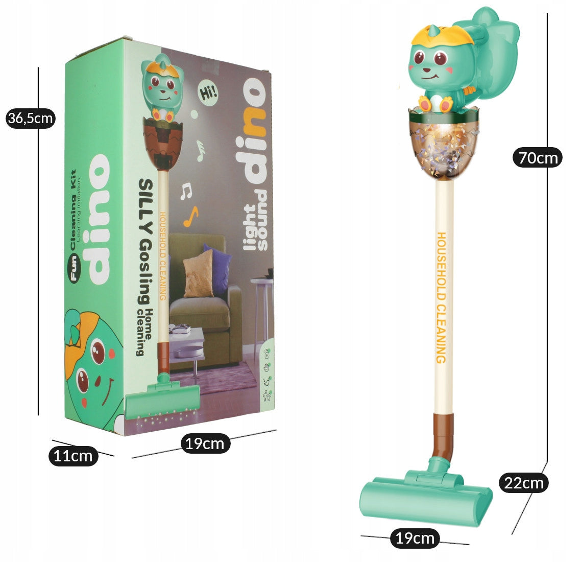 Vertical Vacuum Cleaner for Kids with Sound Handheld Suction Function Led Sound Brand Stator