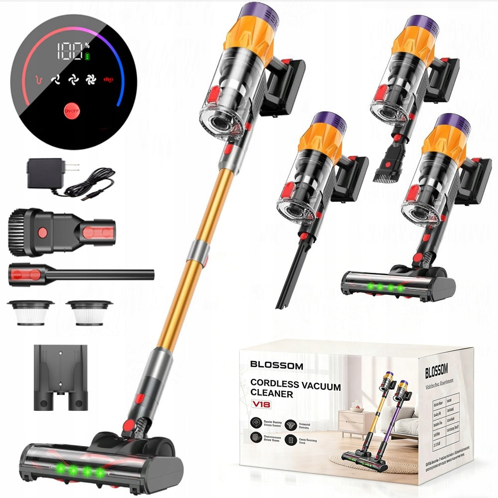 Vertical Vacuum Cleaners Upright Blossom V18 50KPA 60Min For Home/ Car /Pet
