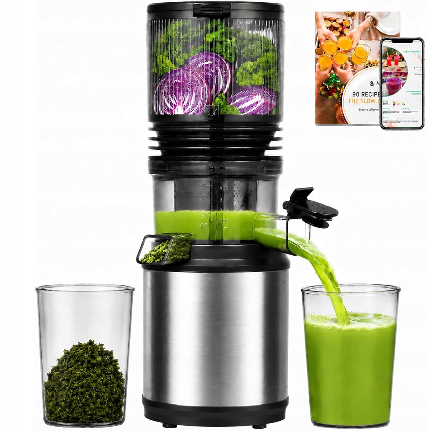 Vertical slow juicer Amzchef Slow Juicer 250 W