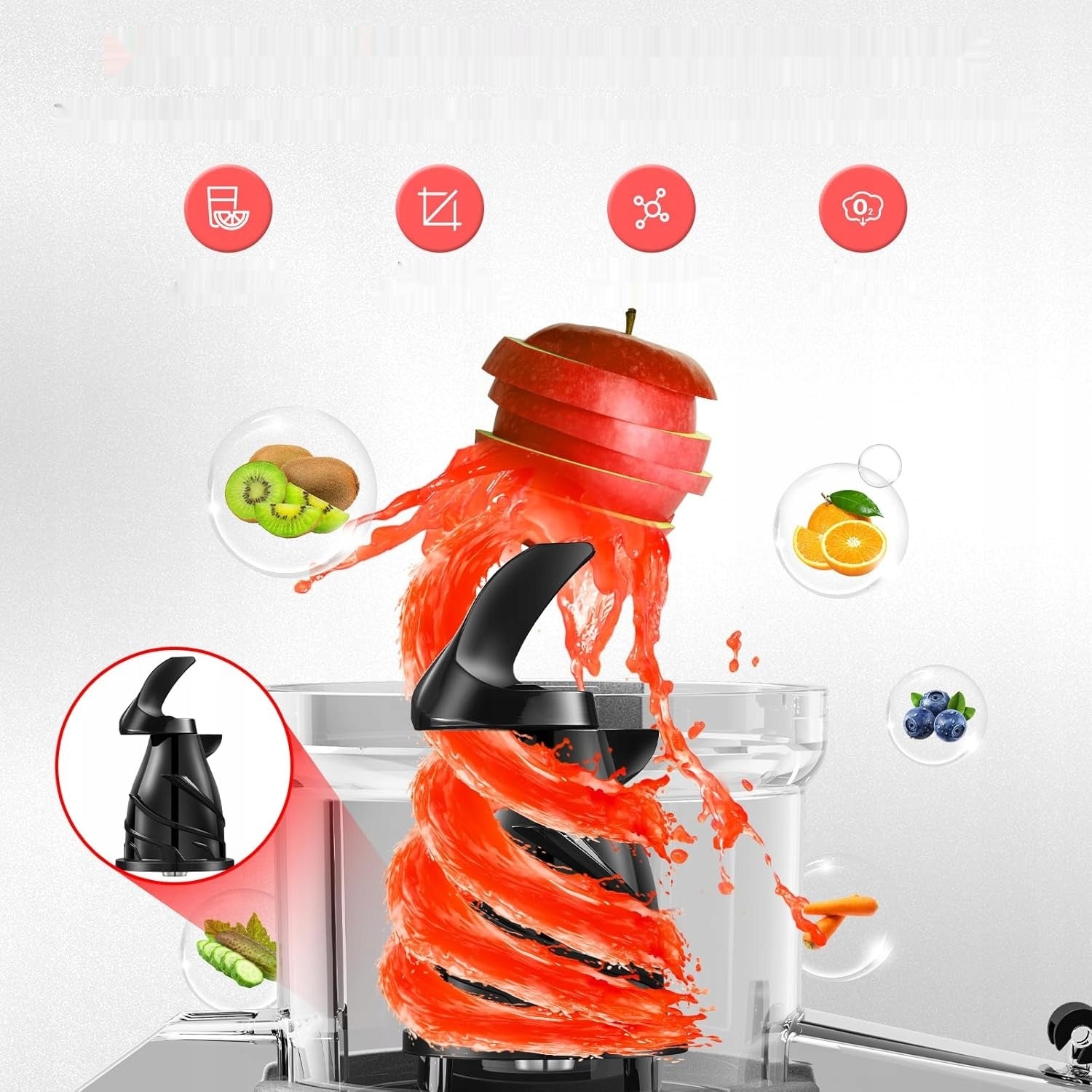 Vertical slow juicer Aobosi MP-802E 250 W