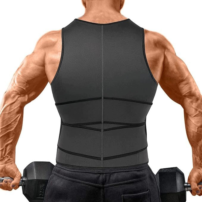 Vest Belt 2in1 Men's Neoprene Strong Sauna on Abdominal Compression L K86 Brand no brand