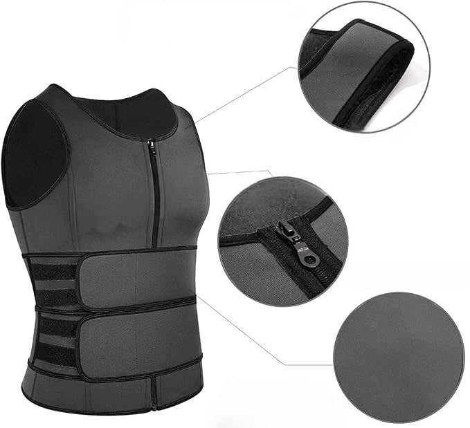 Vest Belt 2in1 Men's Neoprene Strong Sauna on Abdominal Compression L K86 Manufacturer code 5906765175500