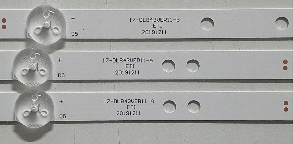 Vestel LED strips 17DLB43VER11-A/B 43VF4000 43LL3A63DT 43L2163DG 43LA3B63DG Manufacturer Vestel