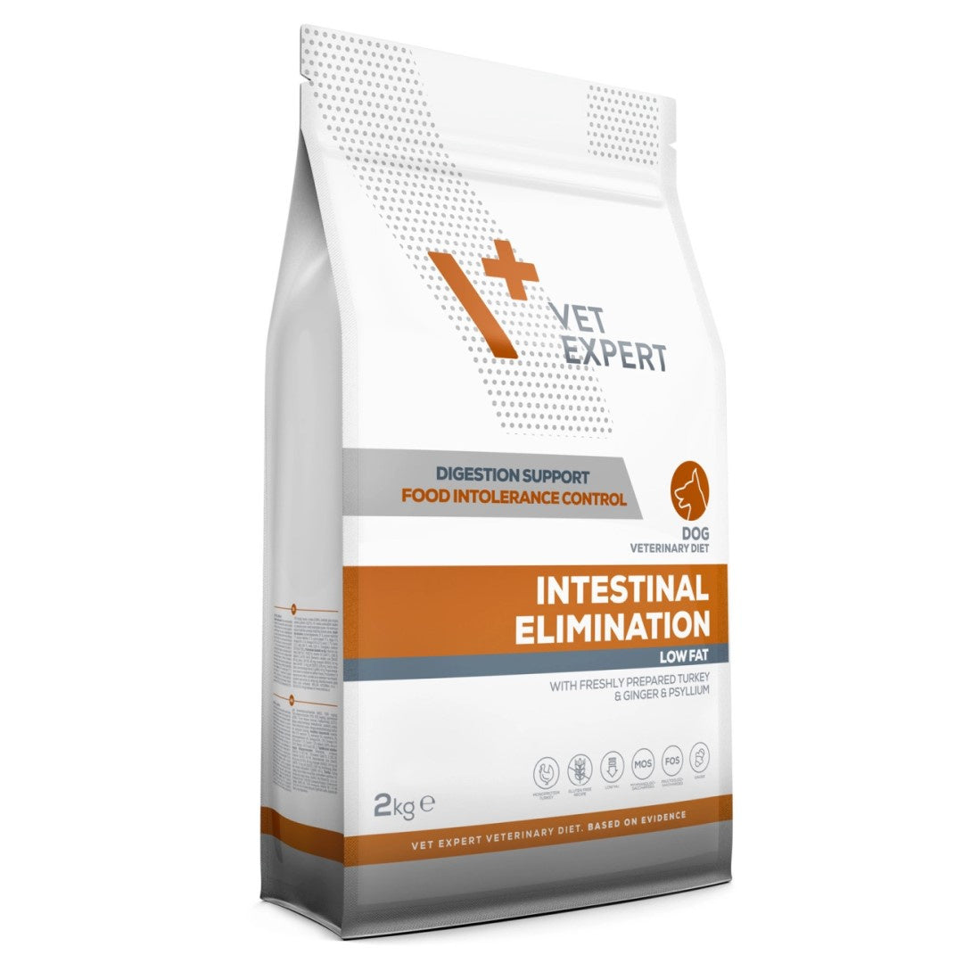 Vet Expert Intestinal Elimination Dry Dog Food Turkey 2kg Digestion Packaging status original