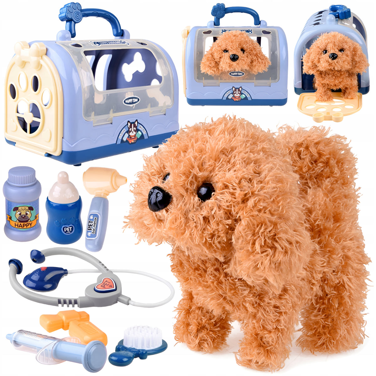 Veterinarian set Jokomisiada interactive dog beige 5905258520018
