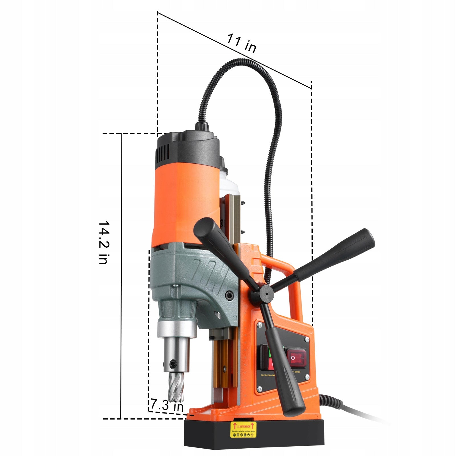 Vevor wiertarka magnetyczna siła magnetyczna 12500 N 850 obr/min 1450 W Manufacturer code CLZTJJT1140
