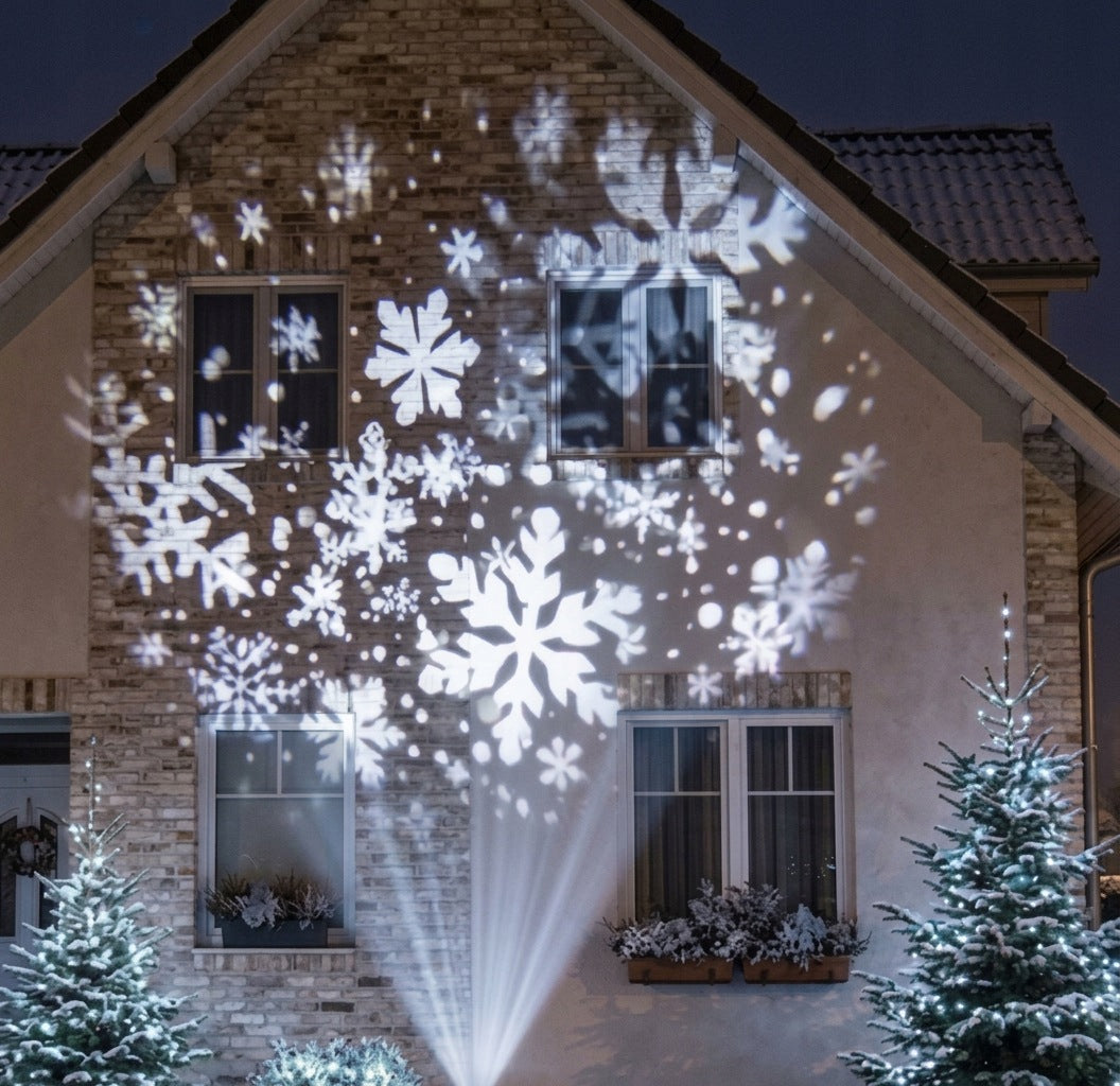 Vianočný LED projektor dvojitý - snehové vločky Brand Led